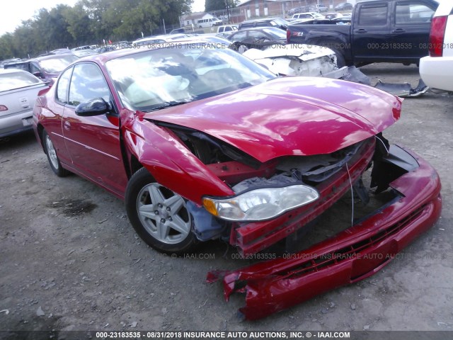 2G1WX12K949344862 - 2004 CHEVROLET MONTE CARLO SS RED photo 1