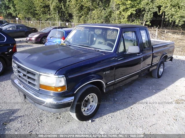 1FTEX15N4RKB15083 - 1994 FORD F150 Modrá fotografie 2