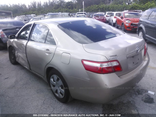 4T1BE46K78U230676 - 2008 TOYOTA CAMRY CE/LE/XLE/SE GOLD photo 3