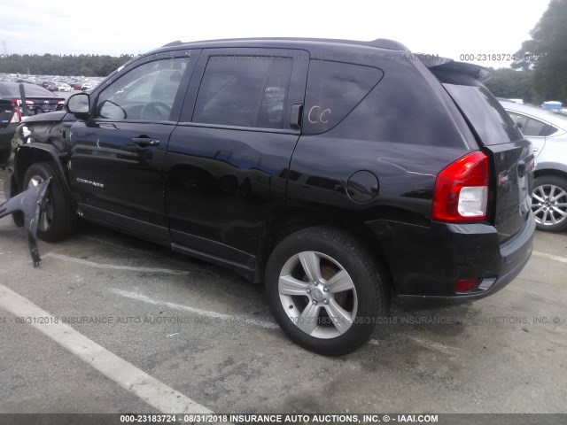 1C4NJCEAXDD205314 - 2013 JEEP COMPASS LATITUDE 黑色 照片 3