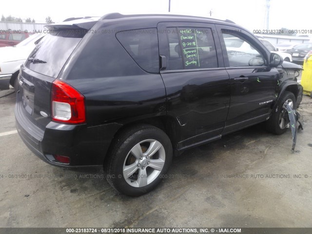 1C4NJCEAXDD205314 - 2013 JEEP COMPASS LATITUDE 黑色 照片 4