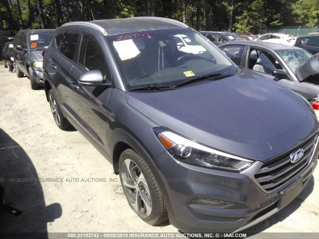 KM8J33A29HU353107 - 2017 HYUNDAI TUCSON LIMITED/SPORT AND ECO/SE GRAY photo 1