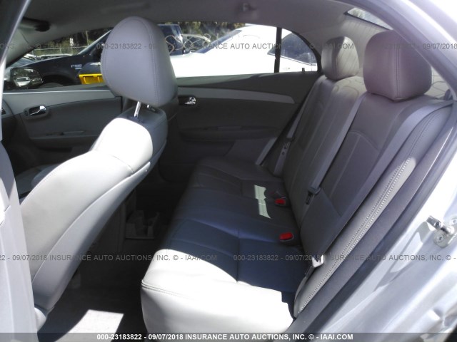 1G1ZC5EB8AF169129 - 2010 CHEVROLET MALIBU 1LT ვერცხლისფერი ფოტო 8