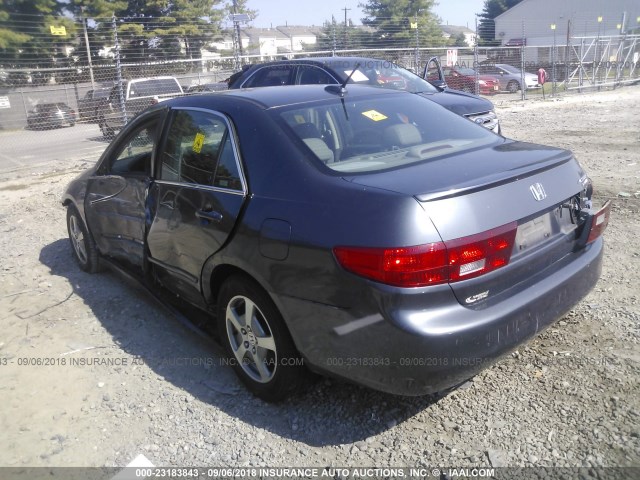 JHMCN36465C002270 - 2005 HONDA ACCORD HYBRID GRAY photo 3