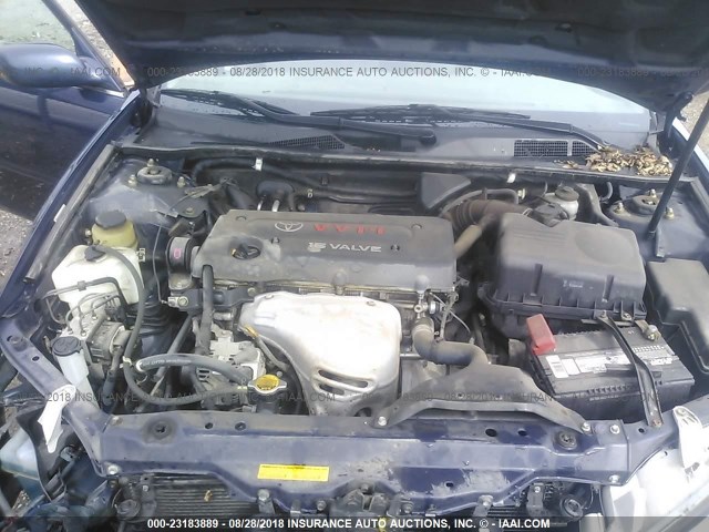 4T1BE32K22U547644 - 2002 TOYOTA CAMRY LE/XLE/SE BLUE photo 10