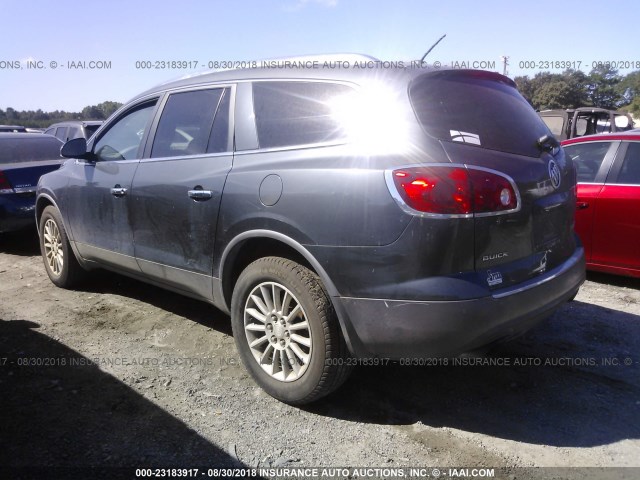 5GAKRBED1BJ244714 - 2011 BUICK ENCLAVE CXL BLUE photo 3