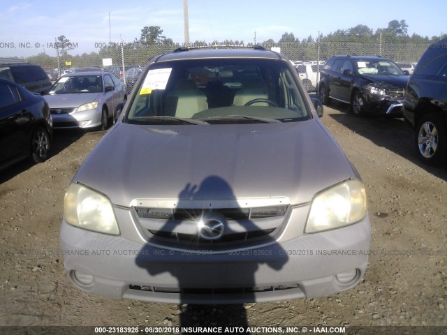 4F2YU07121KM53886 - 2001 MAZDA TRIBUTE TAN photo 6