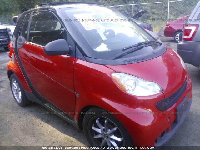 WMEEK31X68K205806 - 2008 SMART FORTWO PASSION ORANGE photo 1