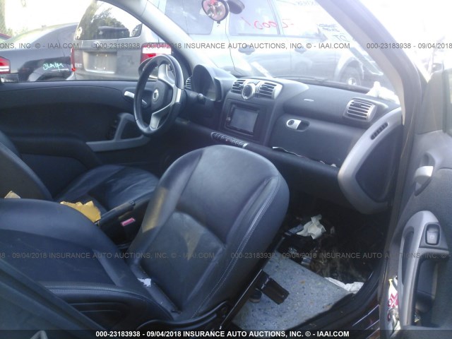 WMEEK31X68K205806 - 2008 SMART FORTWO PASSION ORANGE photo 5