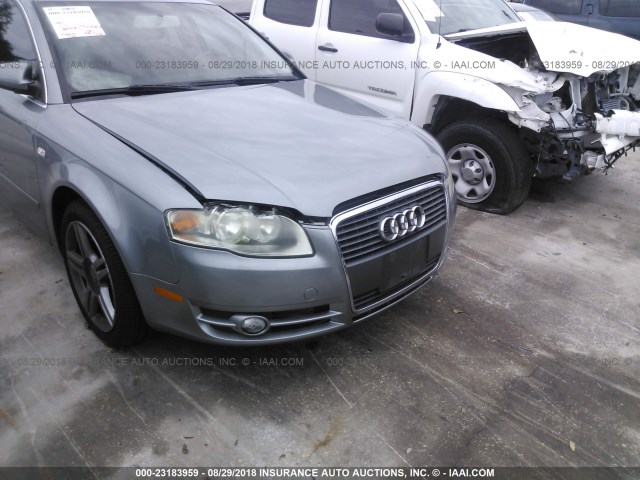 WAUAF78E97A250043 - 2007 AUDI A4 2/TURBO GRAY photo 6