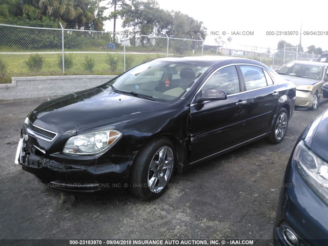 1G1ZC5E05CF274664 - 2012 CHEVROLET MALIBU 1LT 黑色 照片 2