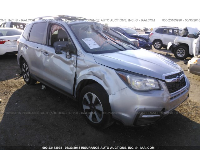 JF2SJAEC4JH561045 - 2018 SUBARU FORESTER 2.5I PREMIUM SILVER photo 1