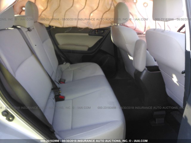 JF2SJAEC4JH561045 - 2018 SUBARU FORESTER 2.5I PREMIUM SILVER photo 8