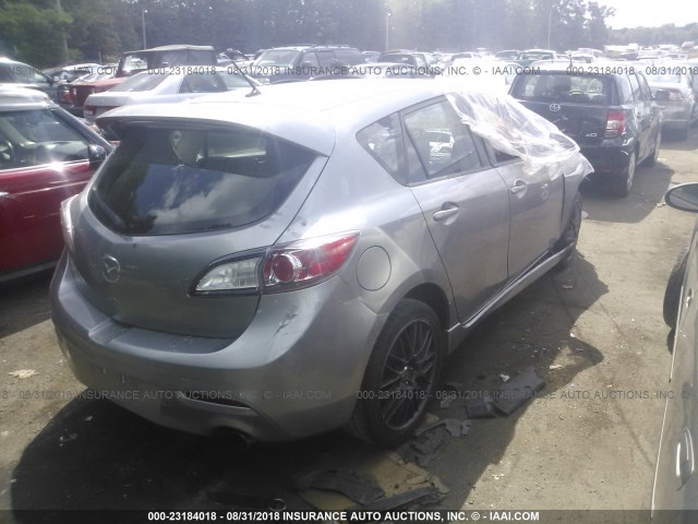 JM1BL1H37A1298739 - 2010 MAZDA SPEED 3 GRAY photo 4