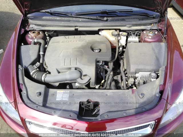 1G1ZC5E14BF229125 - 2011 CHEVROLET MALIBU 1LT წითელი ფოტო 10