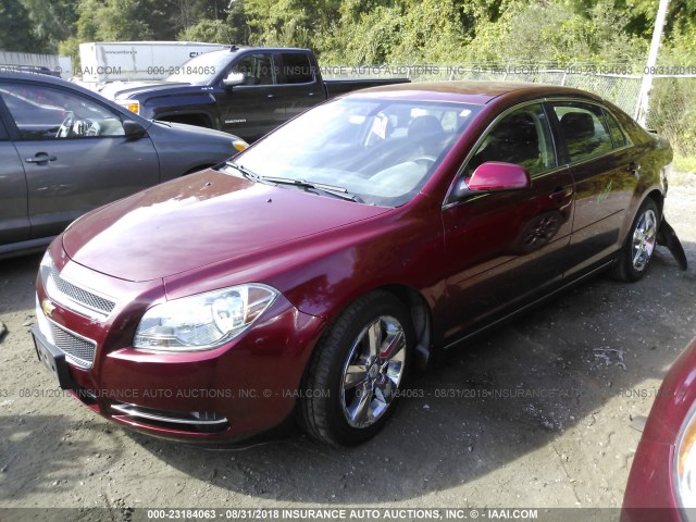 1G1ZC5E14BF229125 - 2011 CHEVROLET MALIBU 1LT წითელი ფოტო 2