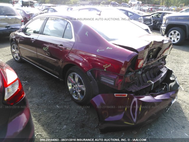 1G1ZC5E14BF229125 - 2011 CHEVROLET MALIBU 1LT წითელი ფოტო 3