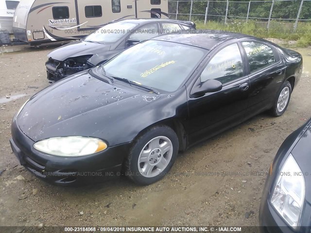 2B3HD46R02H156382 - 2002 DODGE INTREPID SE BLACK photo 2