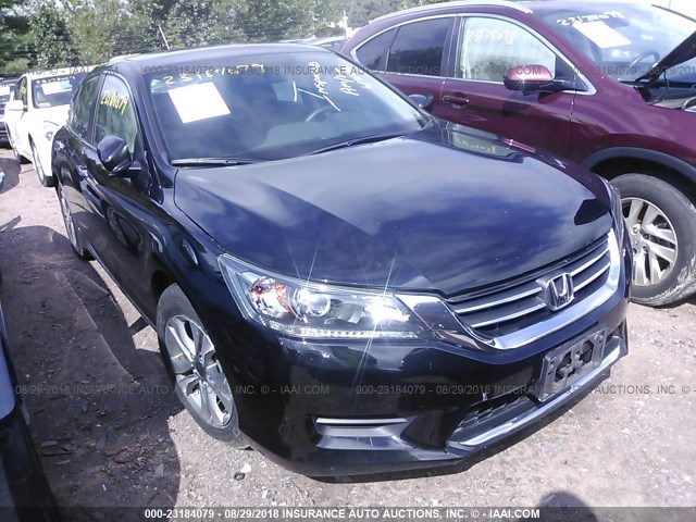 1HGCR2F36EA261538 - 2014 HONDA ACCORD LX BLACK photo 1