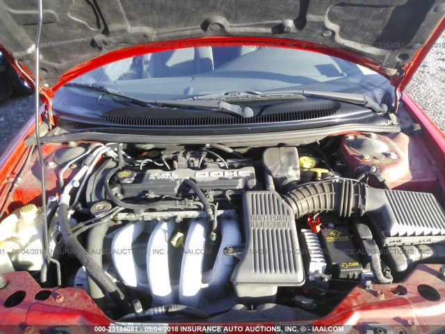 3C3EL45X2VT606232 - 1997 CHRYSLER SEBRING JX RED photo 10