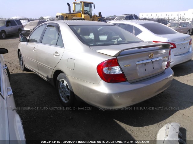 4T1BF32K02U533755 - 2002 TOYOTA CAMRY LE/XLE/SE Qəhvəyi foto 3