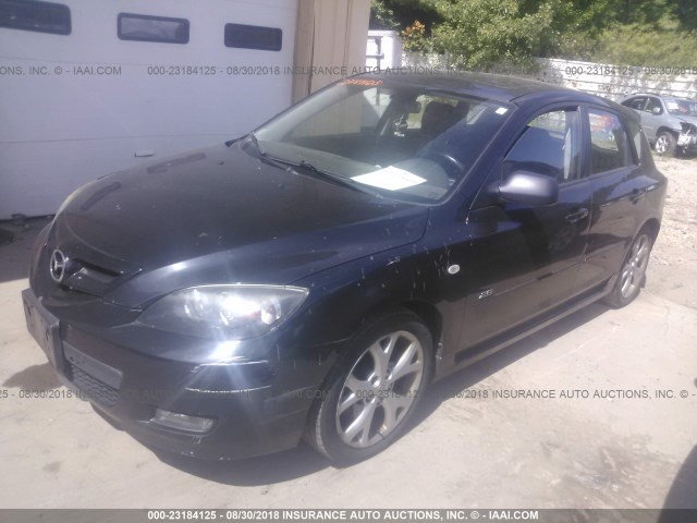 JM1BK344071652283 - 2007 MAZDA 3 HATCHBACK BLACK photo 2