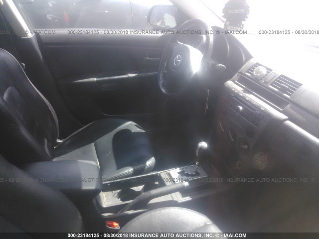 JM1BK344071652283 - 2007 MAZDA 3 HATCHBACK BLACK photo 5