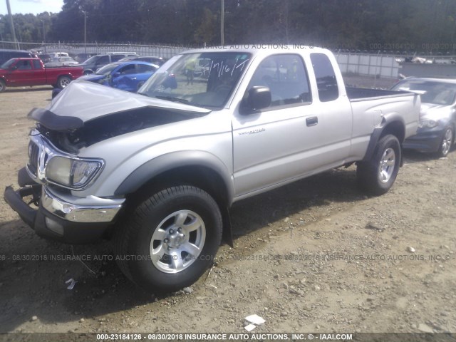5TESM92N83Z224115 - 2003 TOYOTA TACOMA XTRACAB PRERUNNER ვერცხლისფერი ფოტო 2