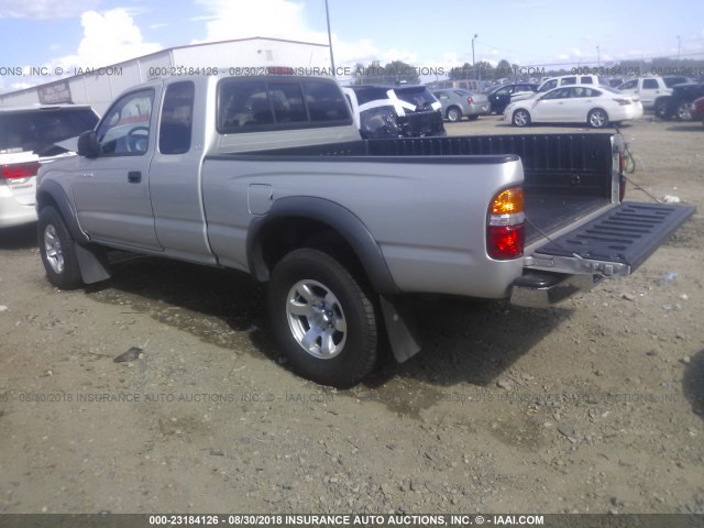 5TESM92N83Z224115 - 2003 TOYOTA TACOMA XTRACAB PRERUNNER ვერცხლისფერი ფოტო 3