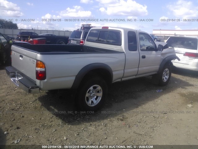 5TESM92N83Z224115 - 2003 TOYOTA TACOMA XTRACAB PRERUNNER ვერცხლისფერი ფოტო 4