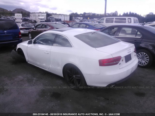 WAUCKAFR7AA028244 - 2010 AUDI A5 PREMIUM PLUS WHITE photo 3