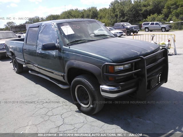 1GTHK33R0WF009814 - 1998 GMC SIERRA K3500 GREEN photo 1