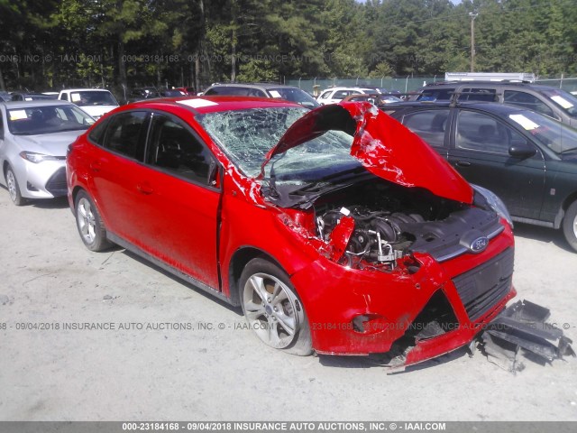 1FADP3F22DL370013 - 2013 FORD FOCUS SE RED photo 1