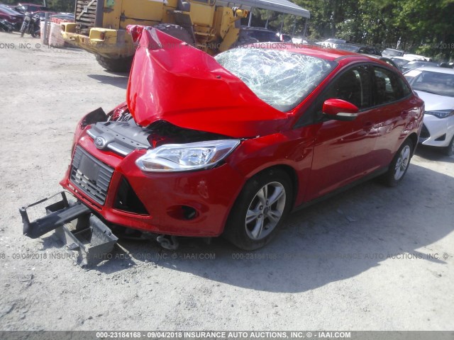 1FADP3F22DL370013 - 2013 FORD FOCUS SE RED photo 2