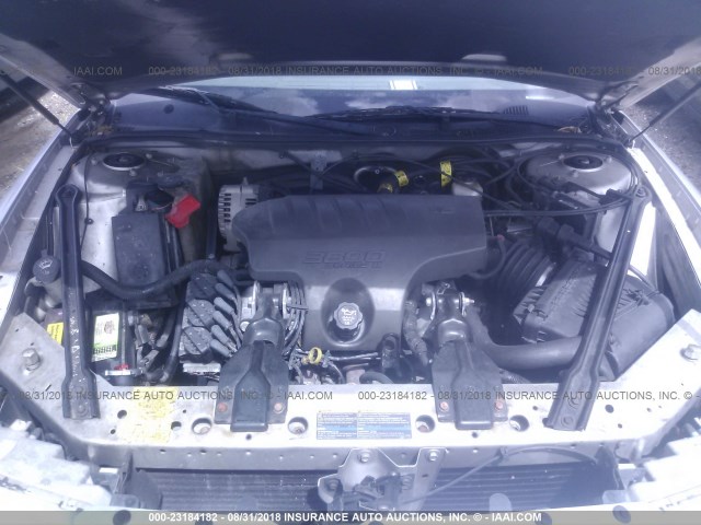 2G4WB52K441220344 - 2004 BUICK REGAL LS SILVER photo 10