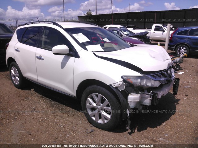 JN8AZ1MWXDW313756 - 2013 NISSAN MURANO S/SL/LE WHITE photo 1