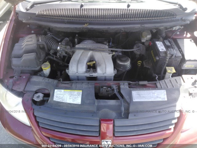 1D4GP25B87B153730 - 2007 DODGE CARAVAN SE RED photo 10