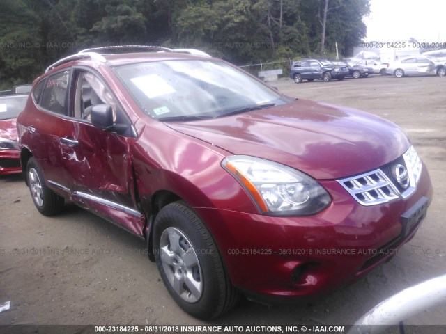 JN8AS5MV6EW201038 - 2014 NISSAN ROGUE SELECT S MAROON photo 1