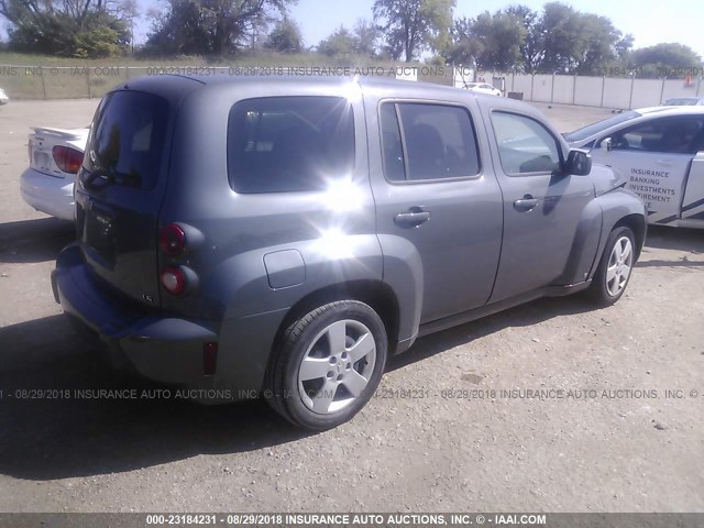 3GNDA13D78S632508 - 2008 CHEVROLET HHR LS GRAY photo 4