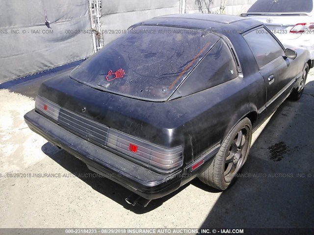 JM1FB3325E0836865 - 1984 MAZDA RX7 13B BLACK photo 4