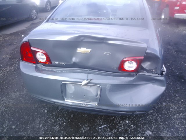 1G1ZG57BX94234345 - 2009 CHEVROLET MALIBU LS GRAY photo 6