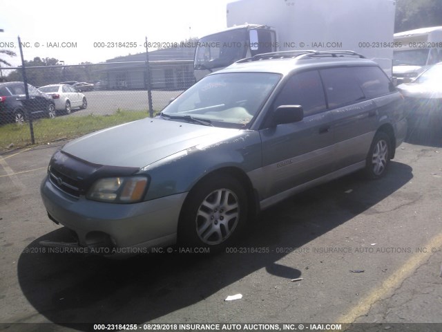 4S3BH675627629908 - 2002 SUBARU LEGACY OUTBACK AWP 绿色 照片 2