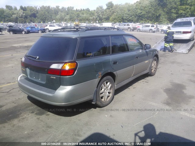 4S3BH675627629908 - 2002 SUBARU LEGACY OUTBACK AWP 绿色 照片 4