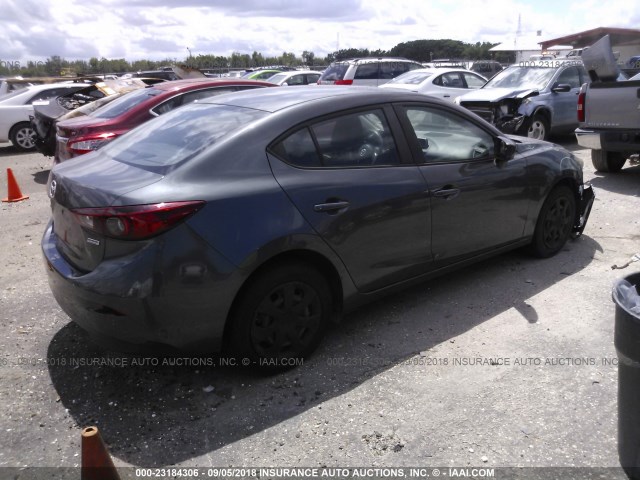 JM1BM1T74E1149198 - 2014 MAZDA 3 SV GRAY photo 4