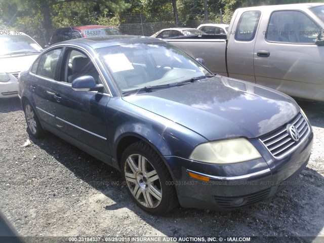 WVWAD63B15E082145 - 2005 VOLKSWAGEN PASSAT GLS BLUE photo 1