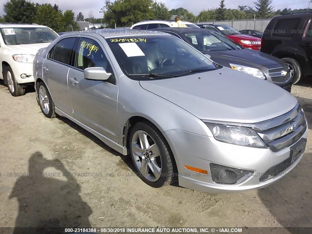 3FAHP0KC4BR137862 - 2011 FORD FUSION SPORT SILVER photo 1