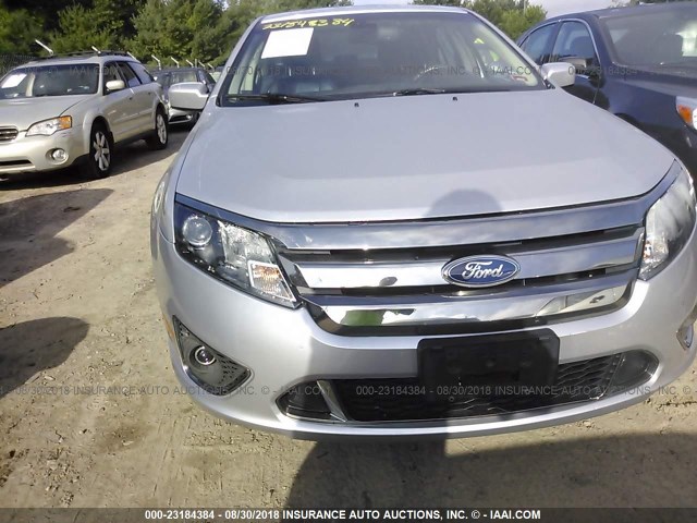 3FAHP0KC4BR137862 - 2011 FORD FUSION SPORT SILVER photo 6