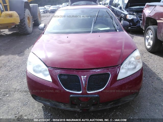 1G2ZG558464257540 - 2006 PONTIAC G6 SE1 RED photo 6