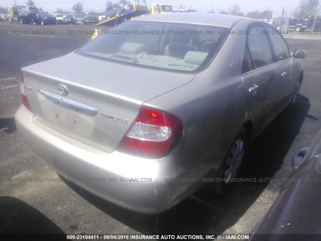 4T1BE32K14U296313 - 2004 TOYOTA CAMRY LE/XLE/SE 金色 照片 4
