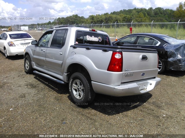 1FMZU67K95UB45460 - 2005 FORD EXPLORER SPORT TR  SILVER photo 3